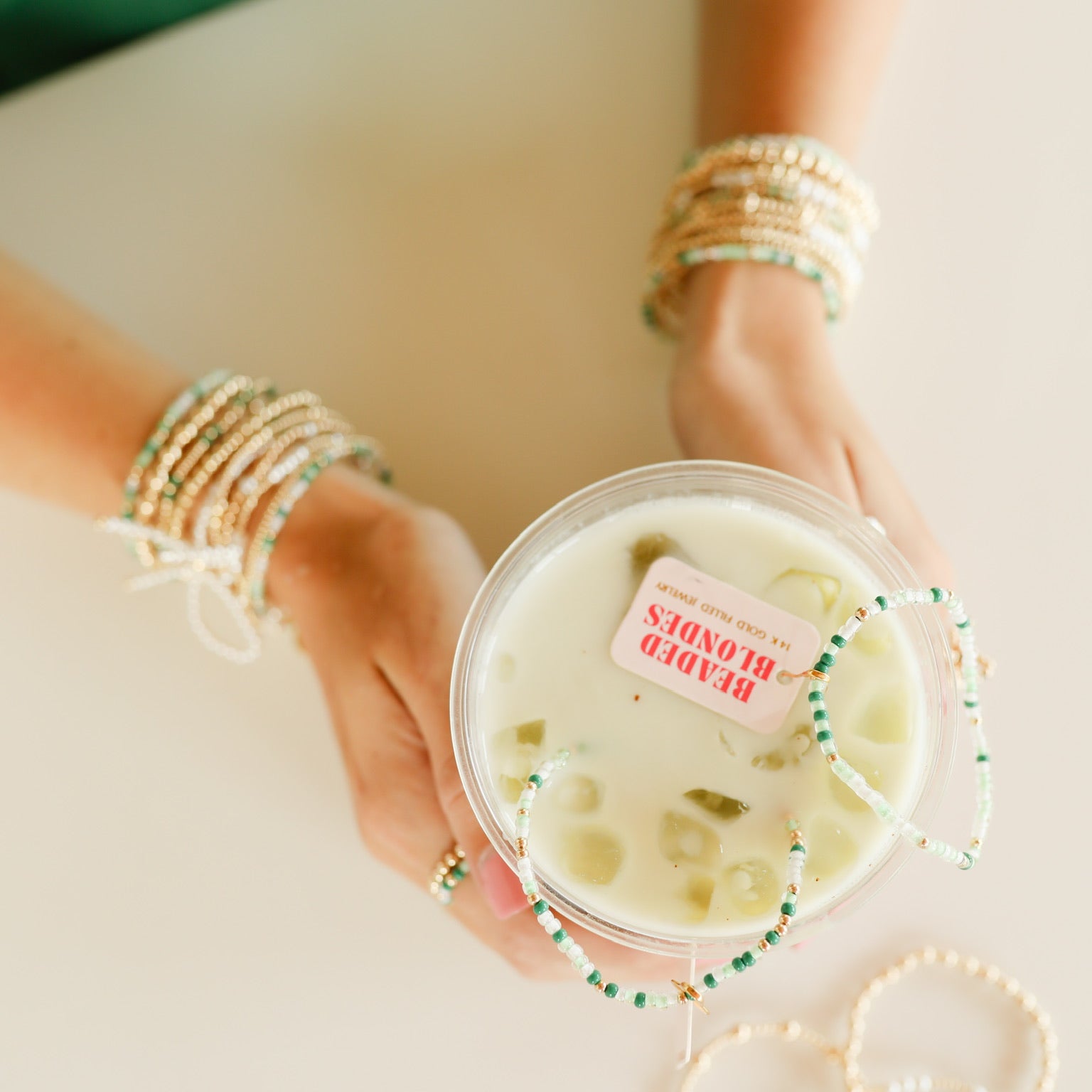 Matcha Sprinkle Bracelet