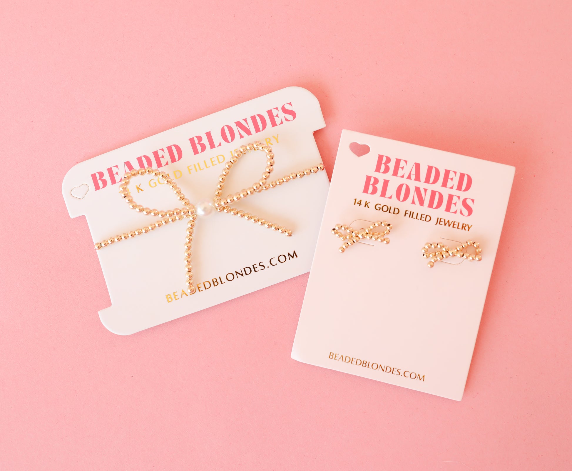 Gold Bow + Earring Bundle