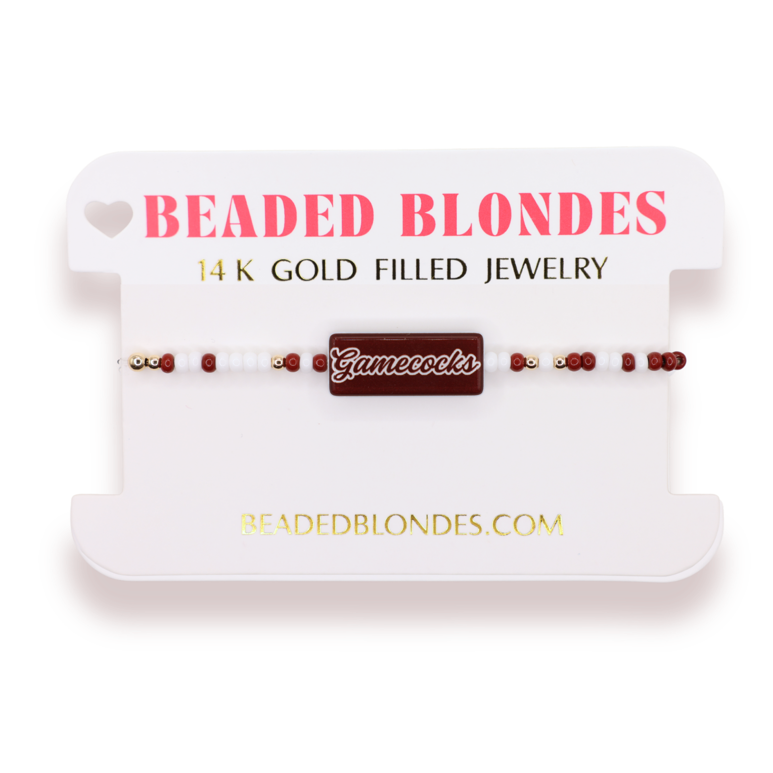 Gamecocks Block Bracelet on Color