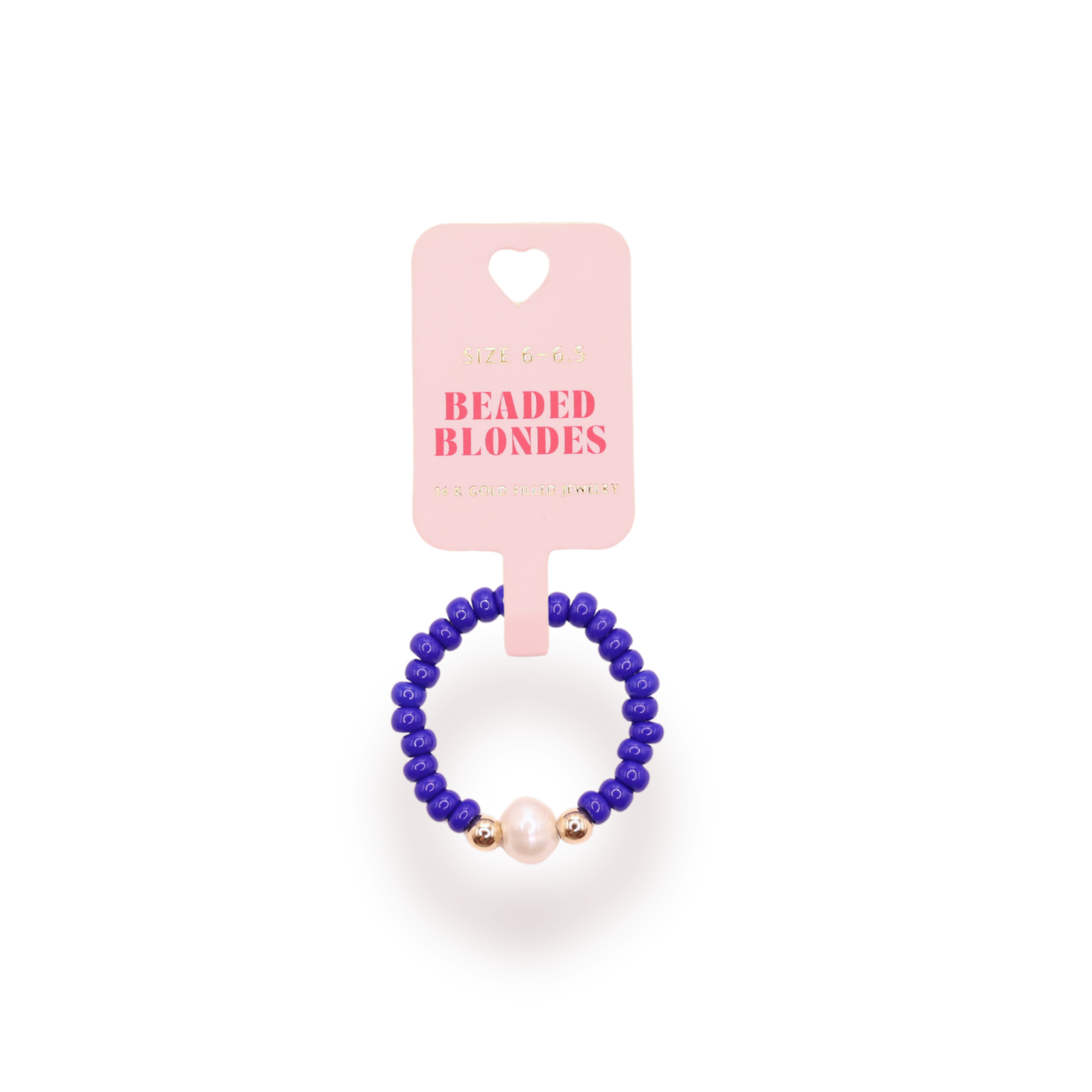 Cobalt Blue Pearl Ring