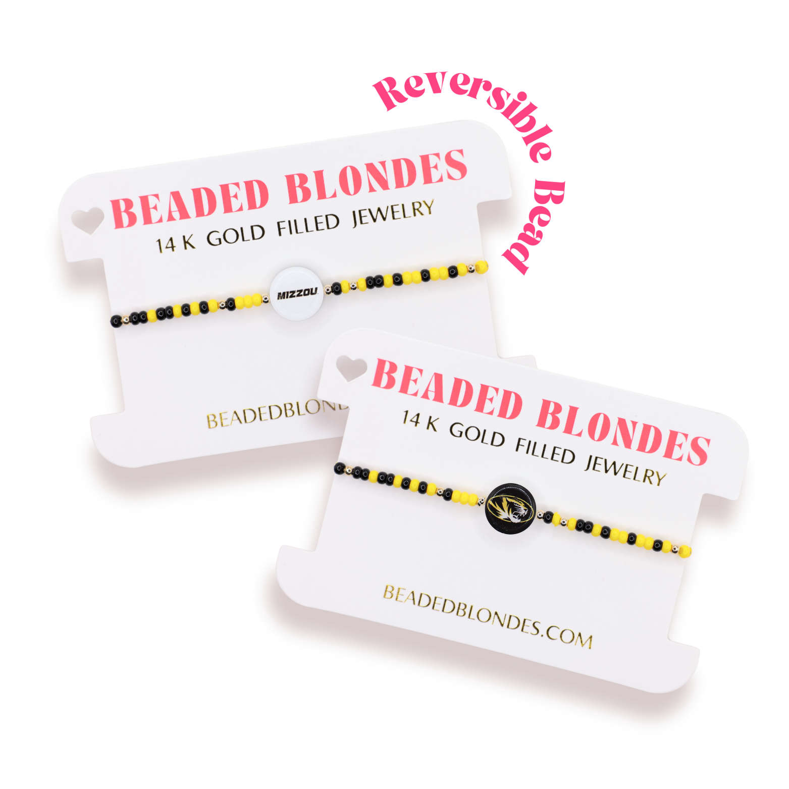 Mizzou Logo Flip Bracelet on Color