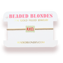 Alpha Chi Omega Block Bracelet on Gold