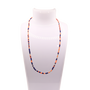 Navy & Orange Sprinkle Necklace