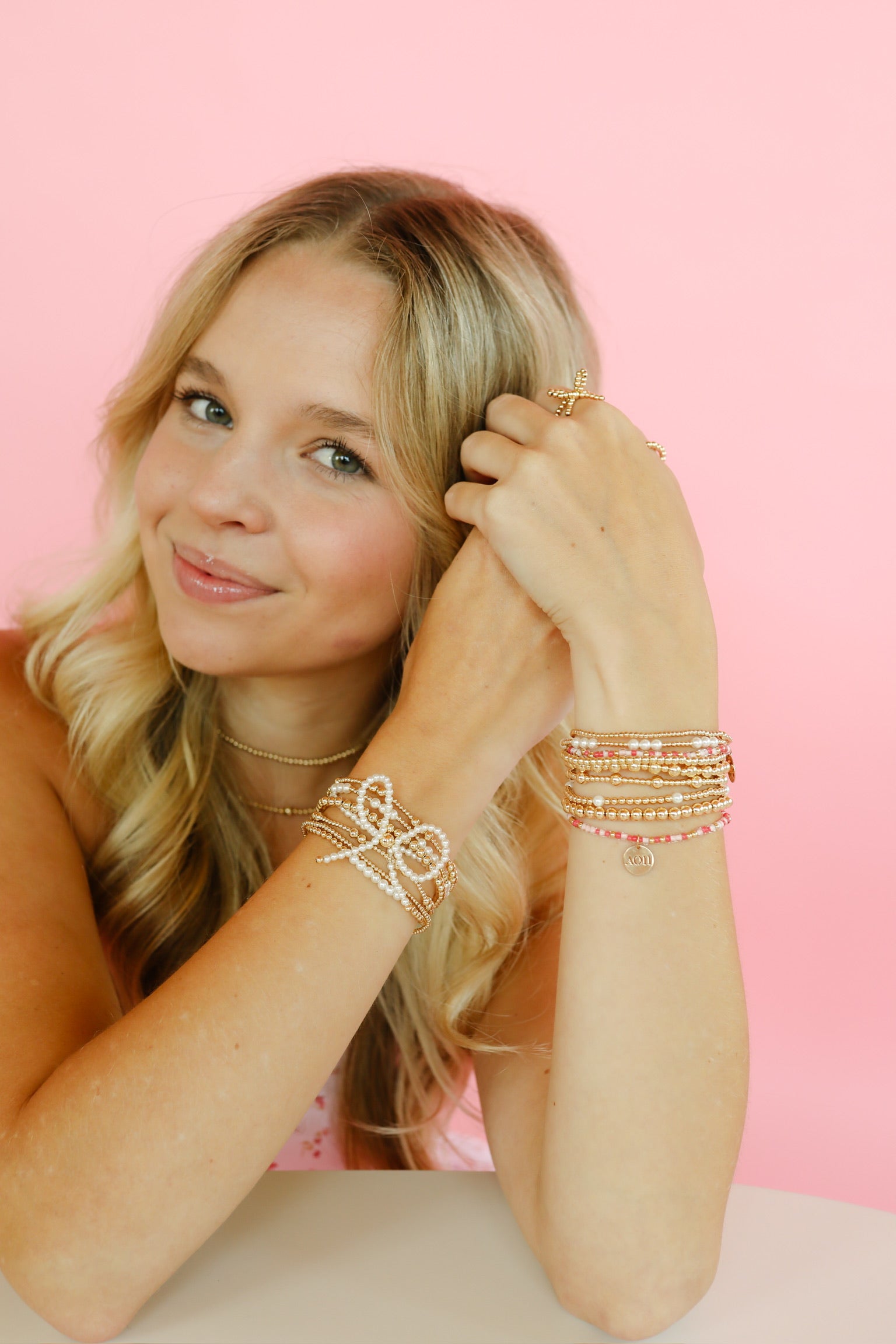 Alpha Omicron Pi Sprinkle Bracelet