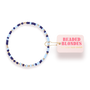 Powder Blue and Navy Sprinkle Bracelet