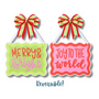 Joyful and Bright Door Hanger
