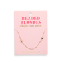 Gold Beaded Chain Necklace