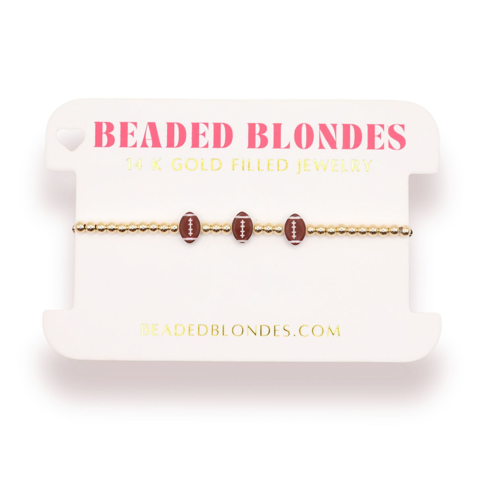 Triple Football Bracelet