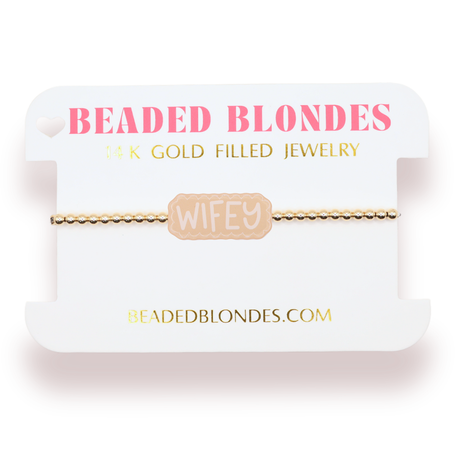 Wifey Bracelet on Gold