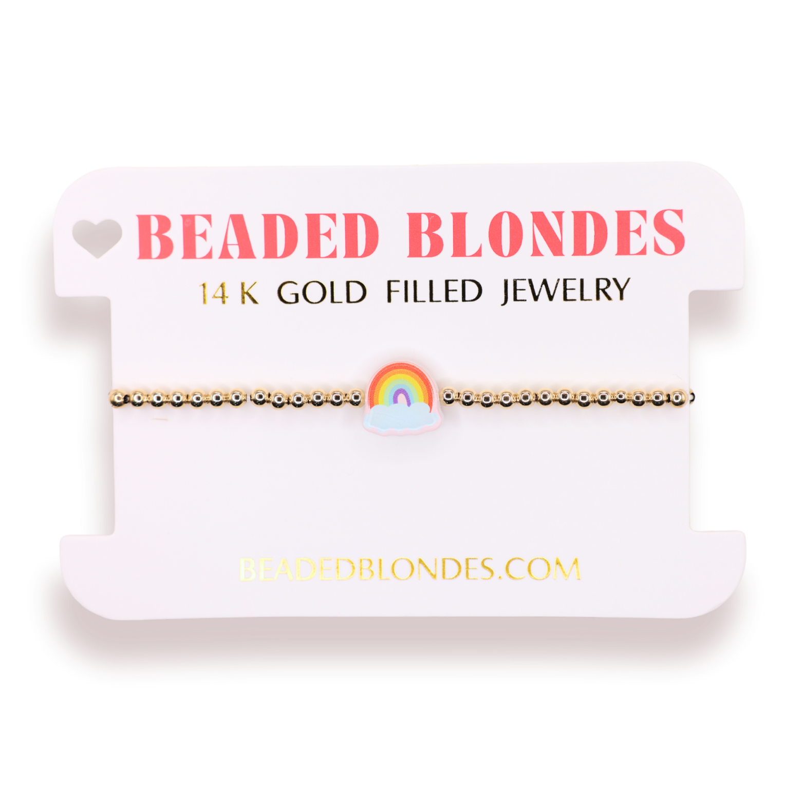 Rainbow Bracelet on Gold