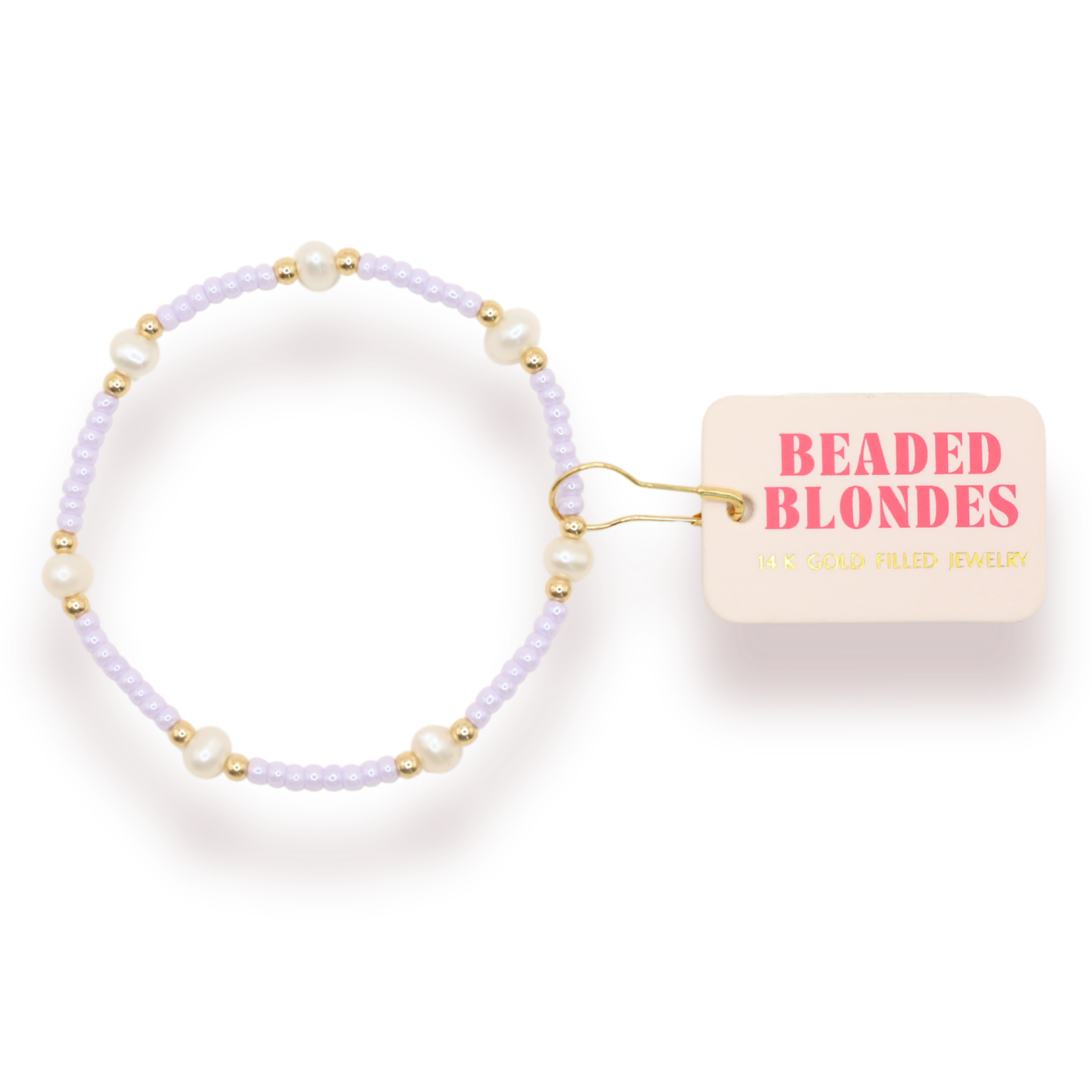 Pastel Lilac Pearl Bracelet