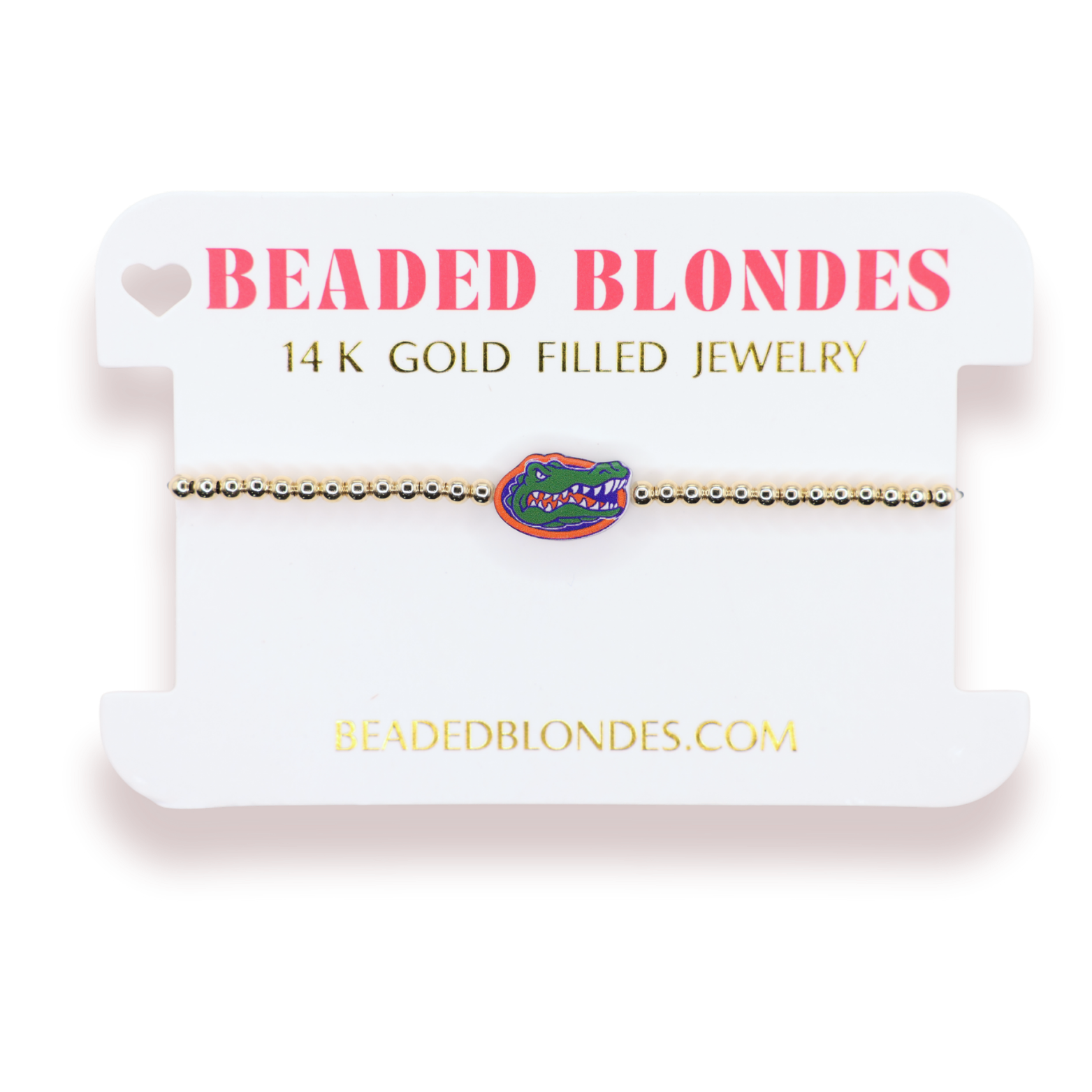 Florida Logo Bracelet on Gold