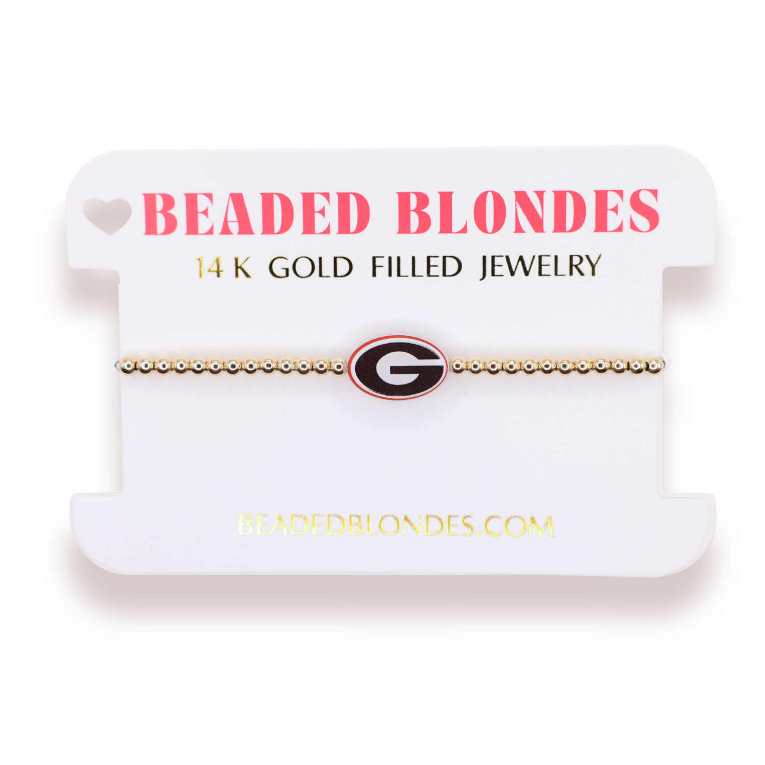 Georgia Logo Bracelet on Gold