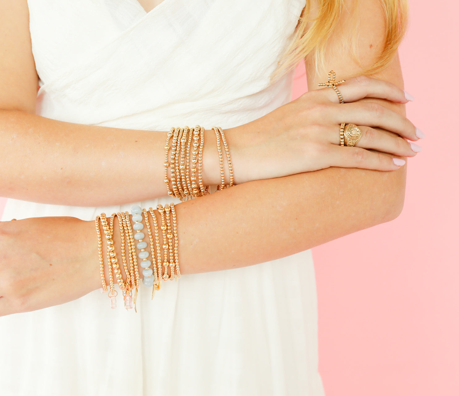 Light Blue Gemstone Bracelet (Sale)