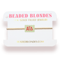 Alpha Gamma Delta Block Bracelet on Gold