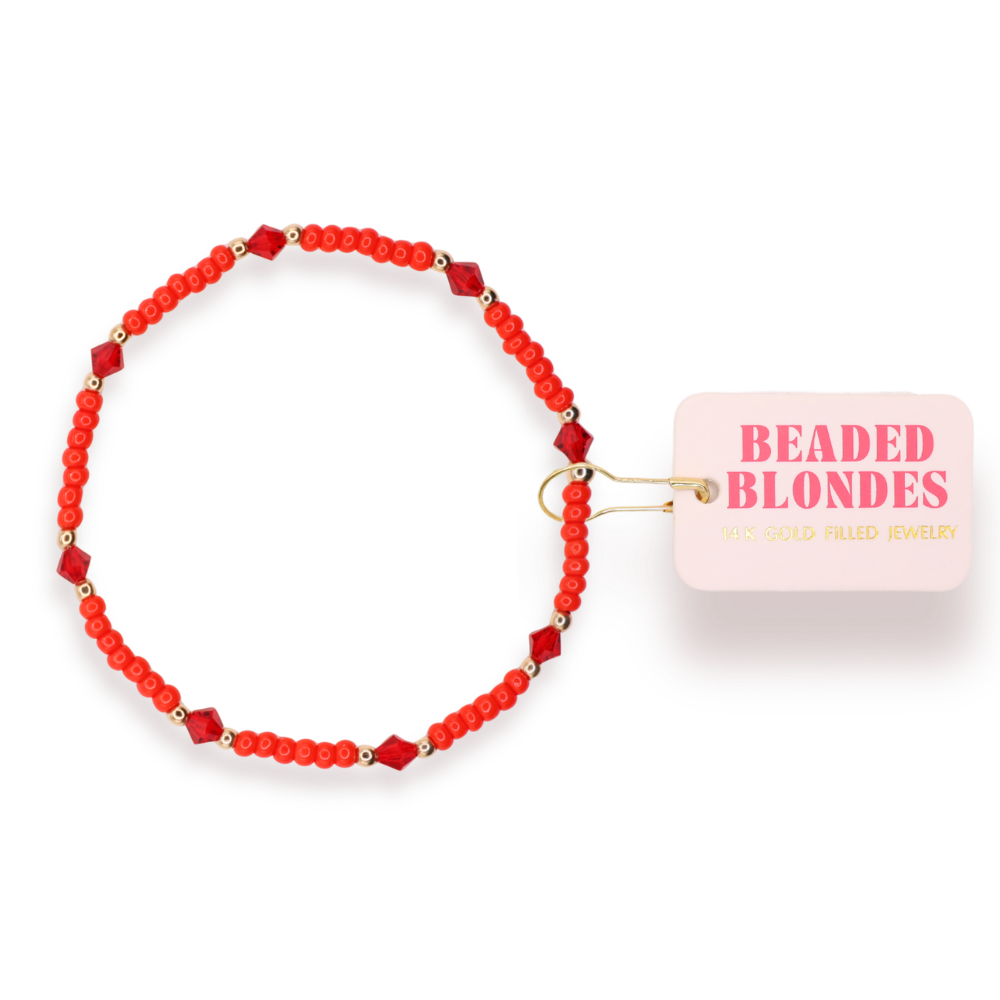 Eleanor Bracelet in Bright Red