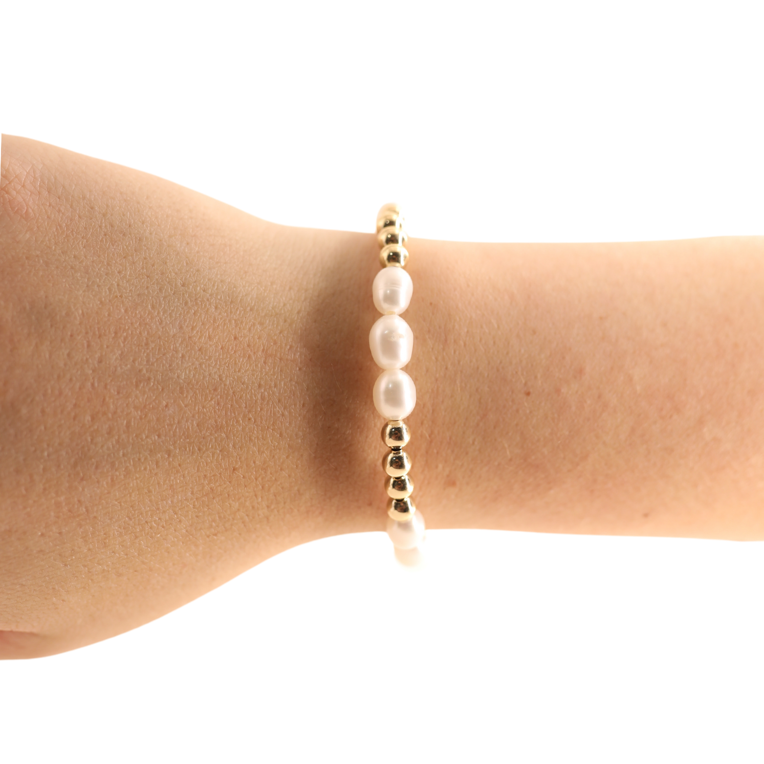 Willow Pearl Bracelet in Gold