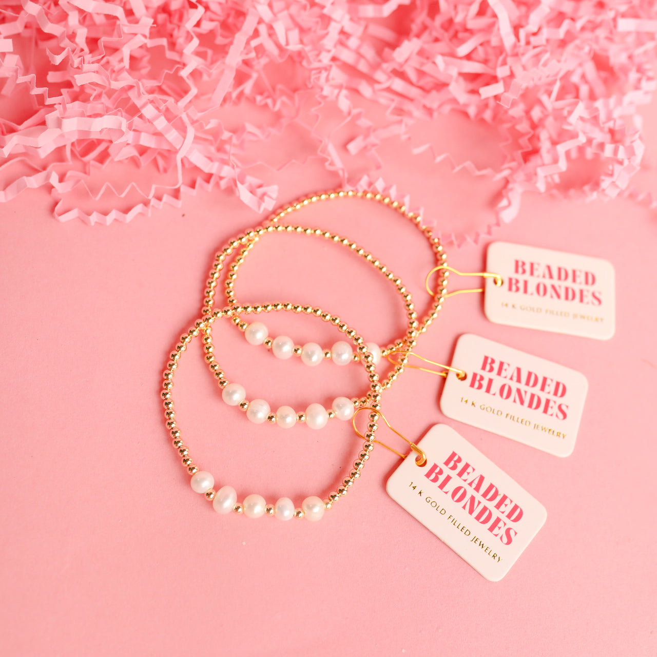 Tatum Pearl Bracelet in Gold