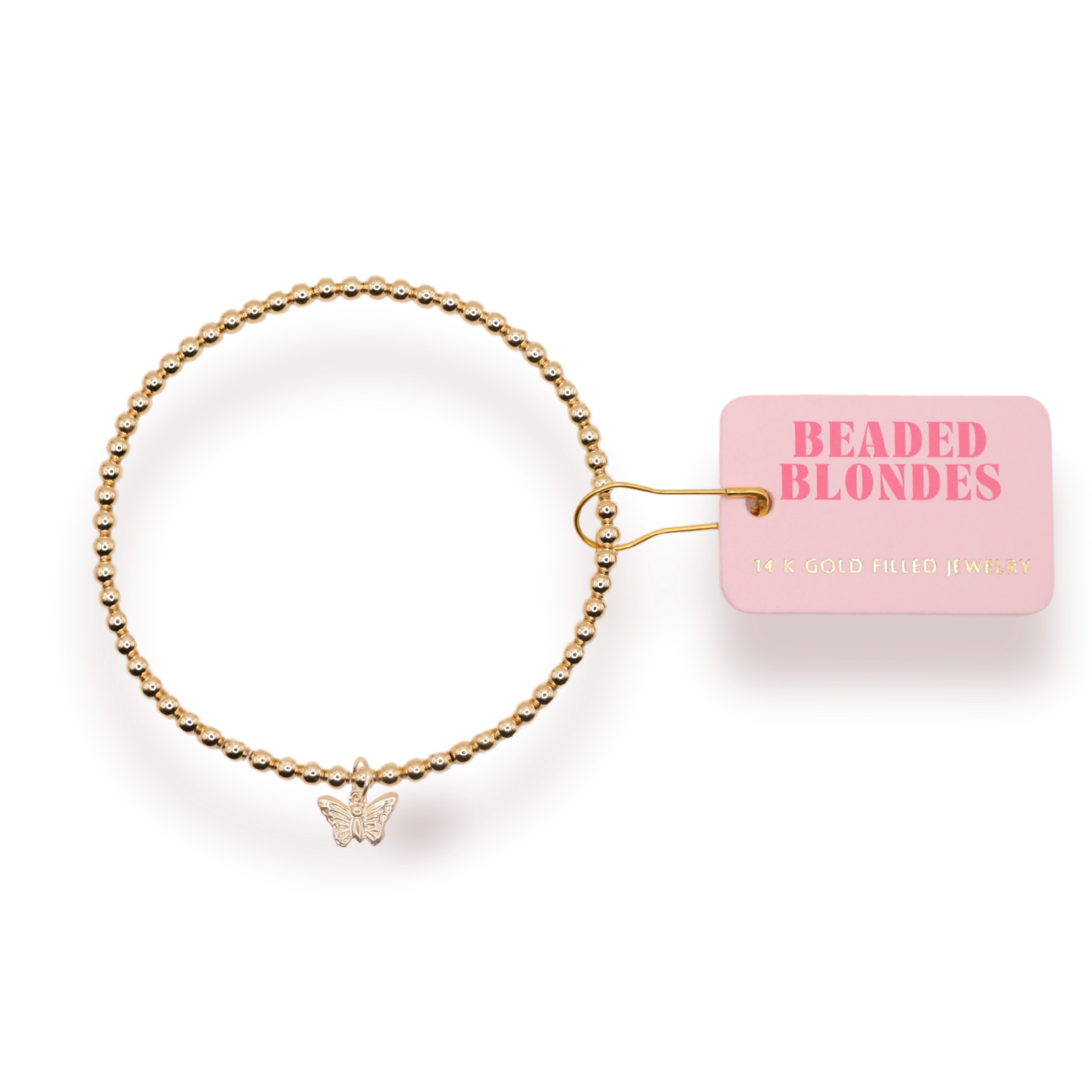 Butterfly Gold Charm Bracelet