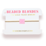 Phi Mu Block Bracelet on Gold