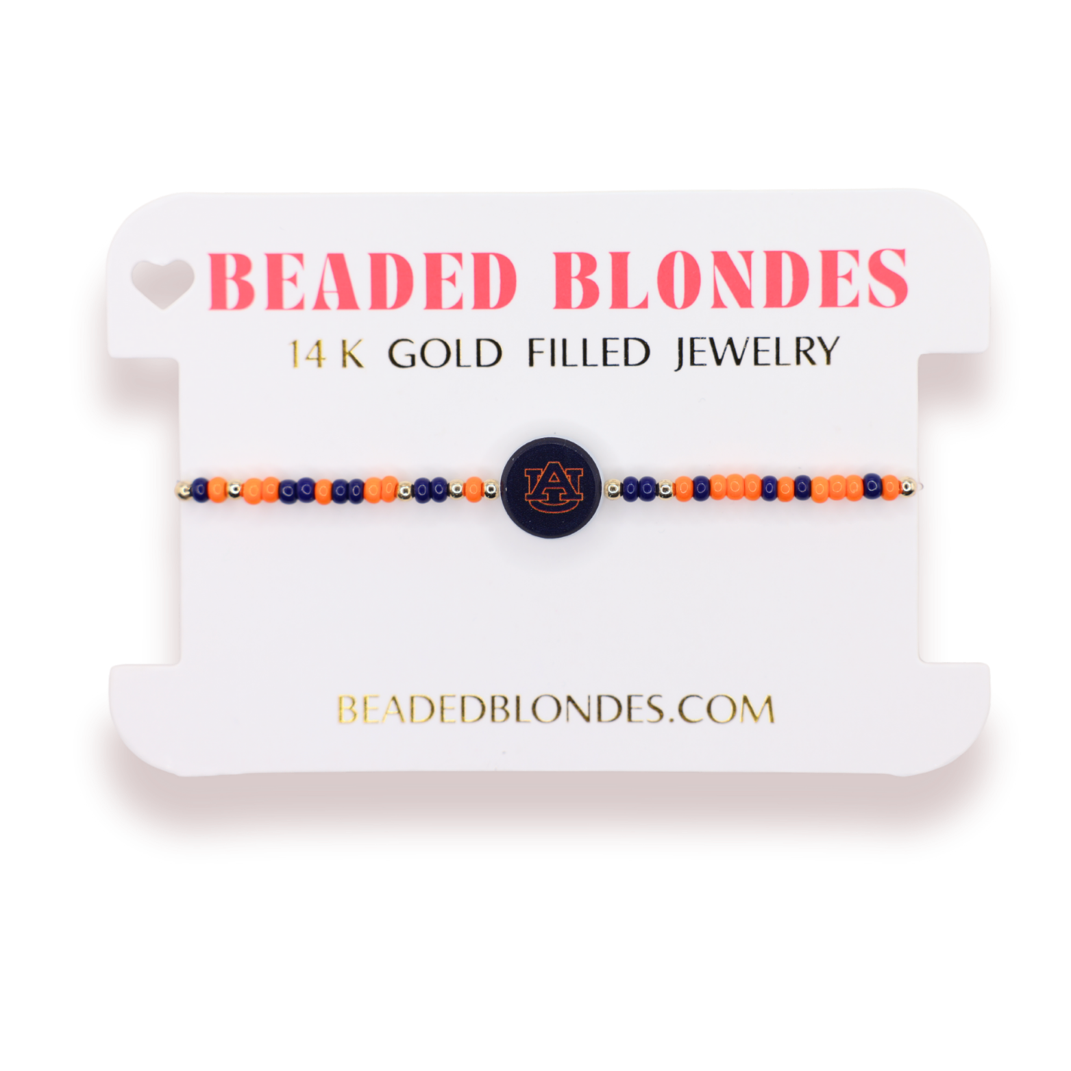 Auburn Logo Flip Bracelet on Color