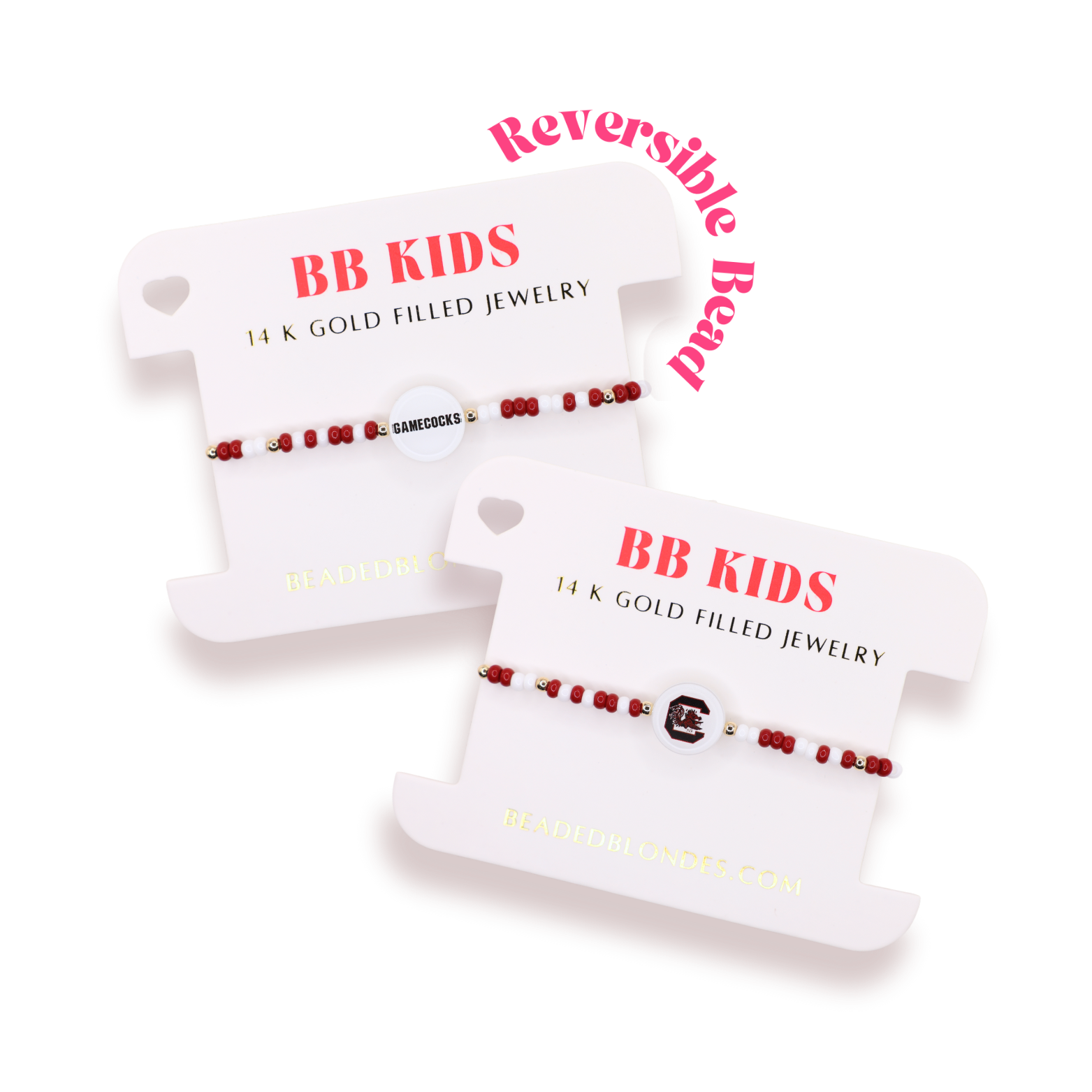 South Carolina Logo Flip Bracelet on Color (Kids Size)