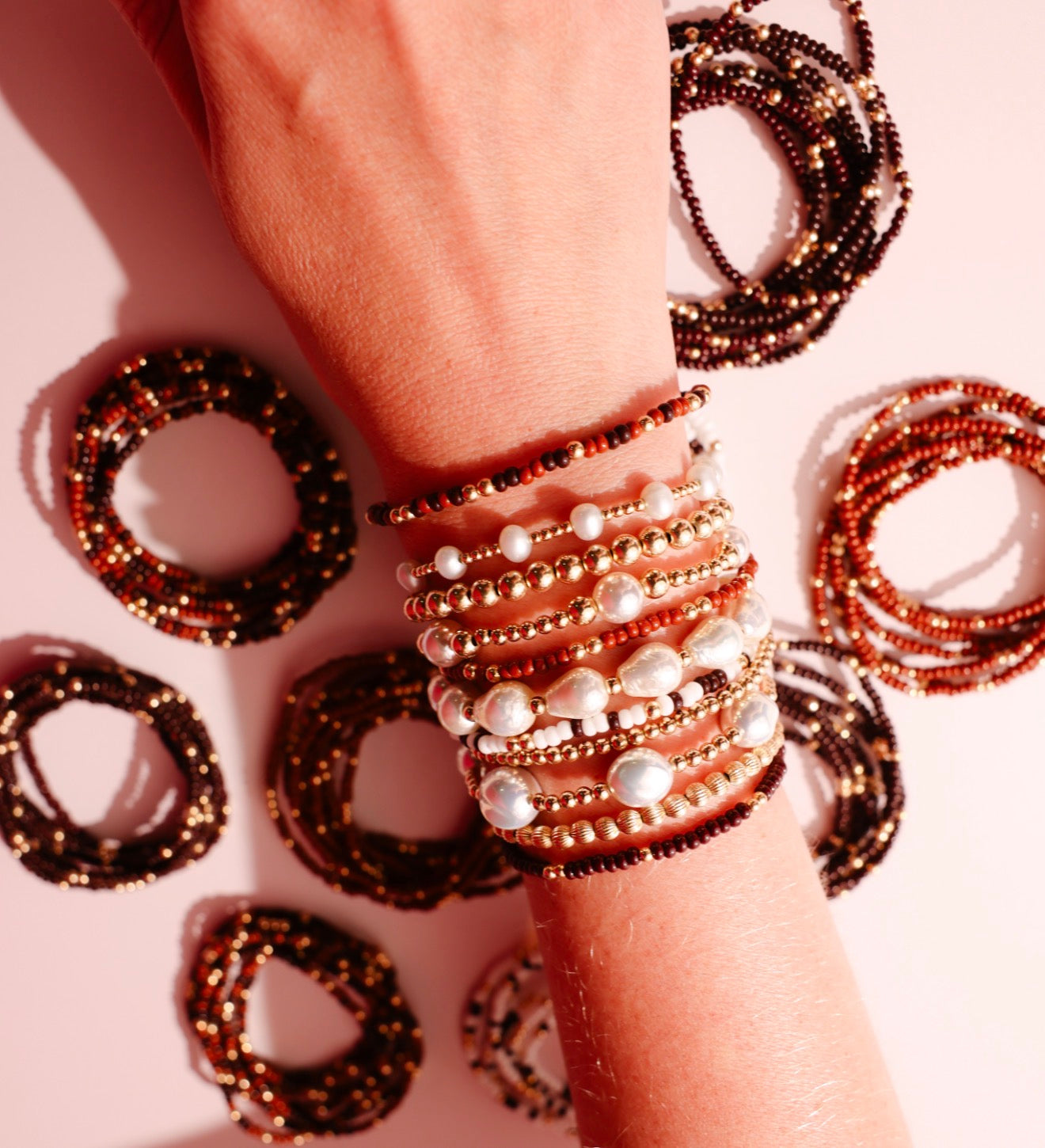 Mystery Brown Sprinkle Bracelet Set – 2 Bracelets