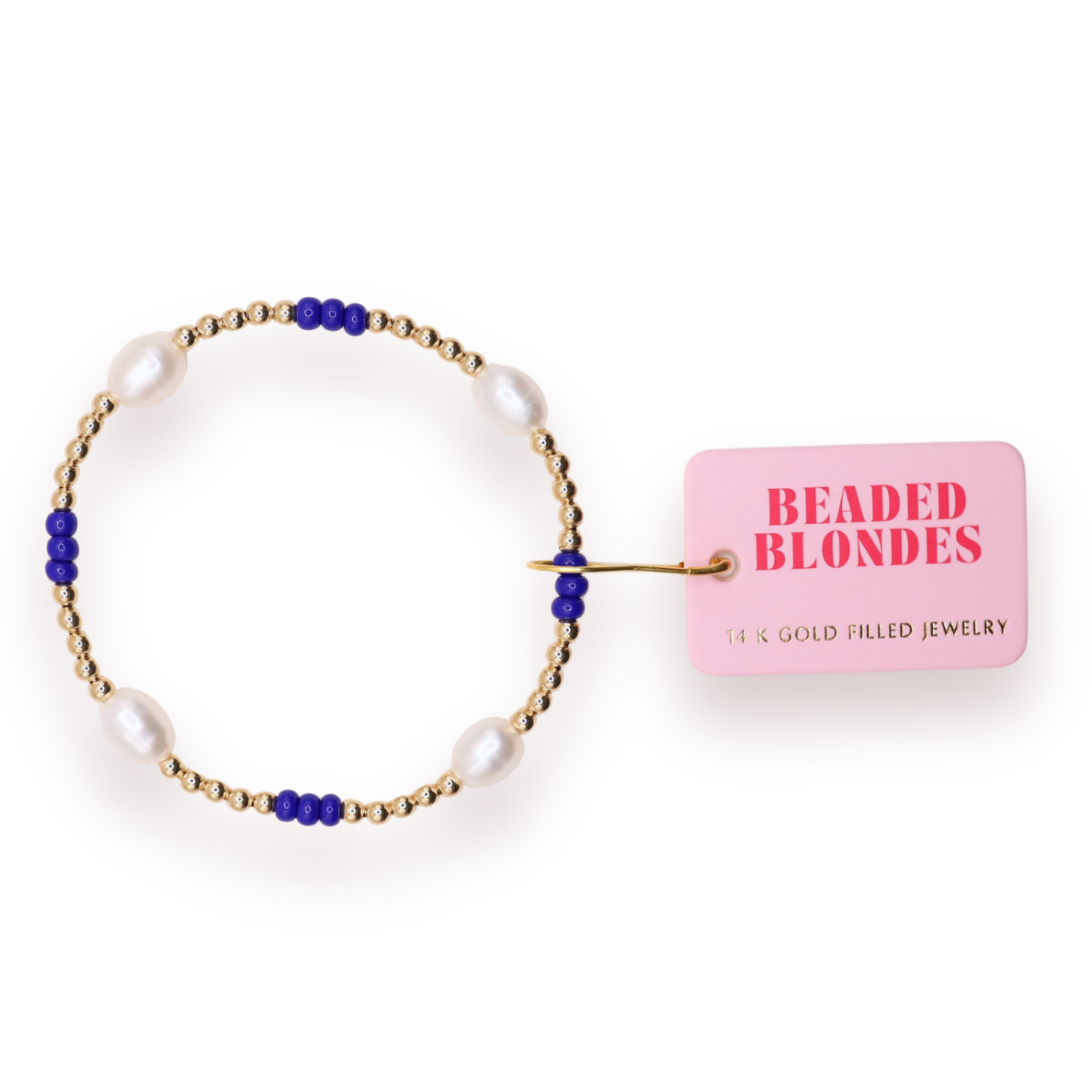 Cobalt Blue Pearl Poppi Bracelet (Sale)