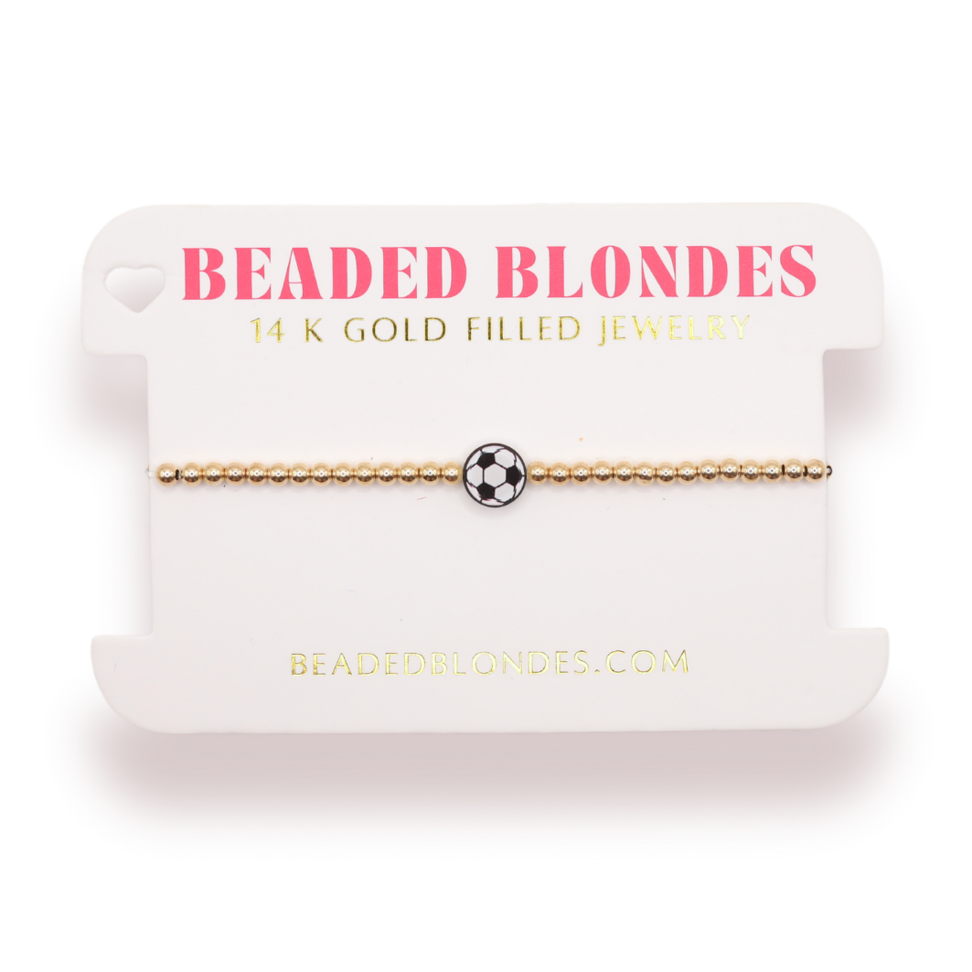 Soccer Ball Bracelet
