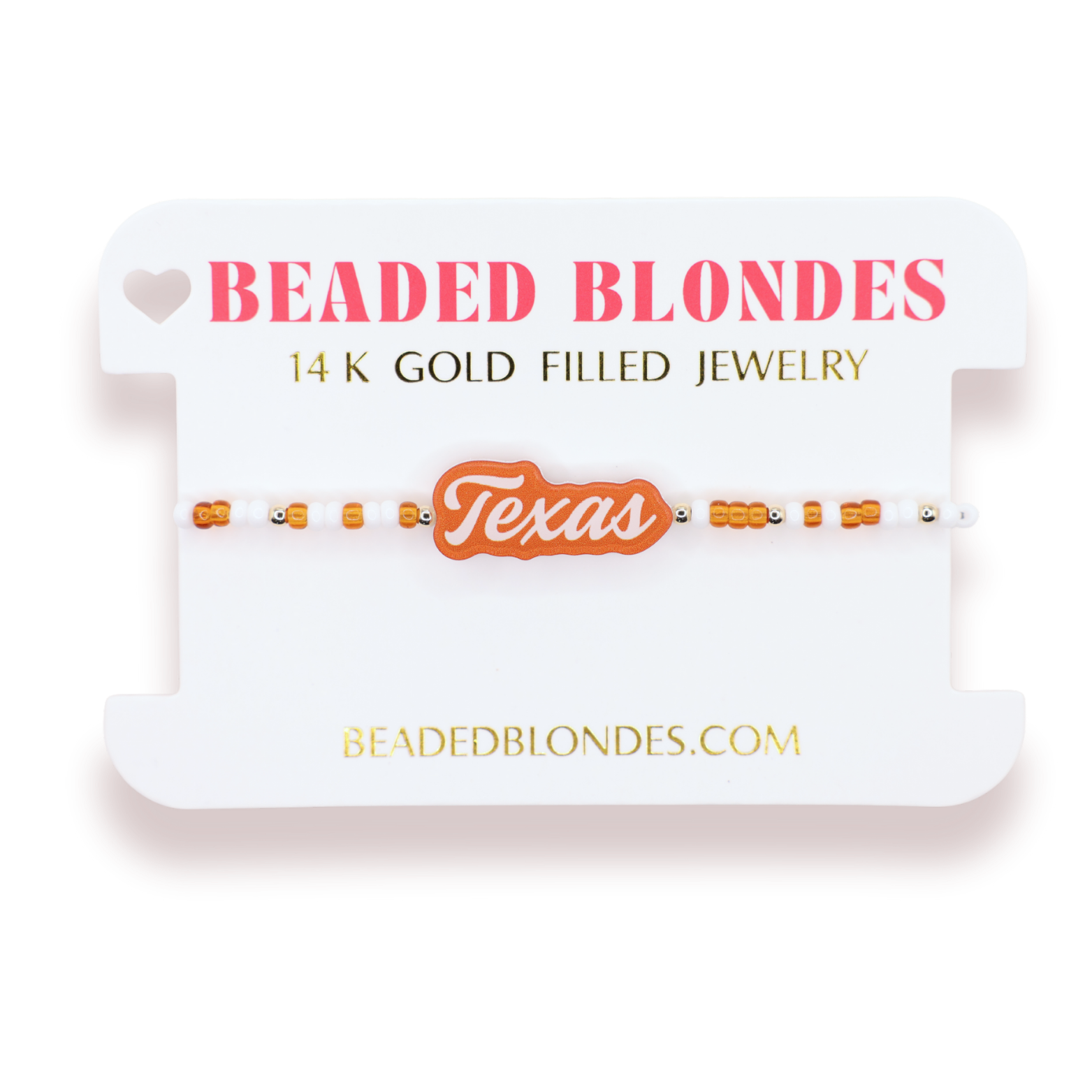 Texas Word Bracelet on Color