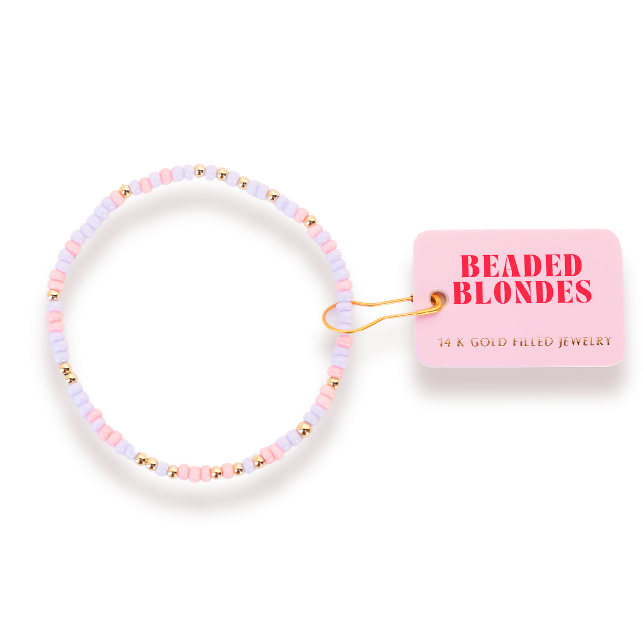 Light Pink and Lilac Sprinkle Bracelet (Spring Sale)