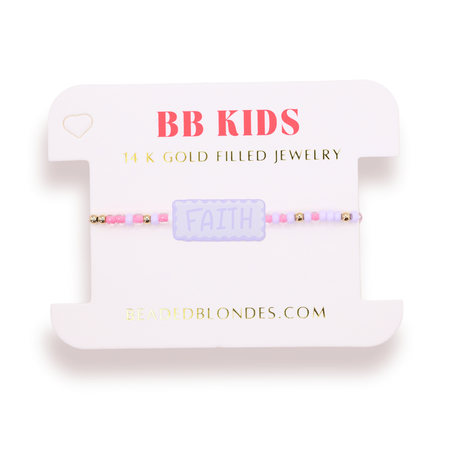 Faith Bracelet on Color (Kids Size)