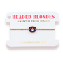 Auburn Logo Bracelet on Gold