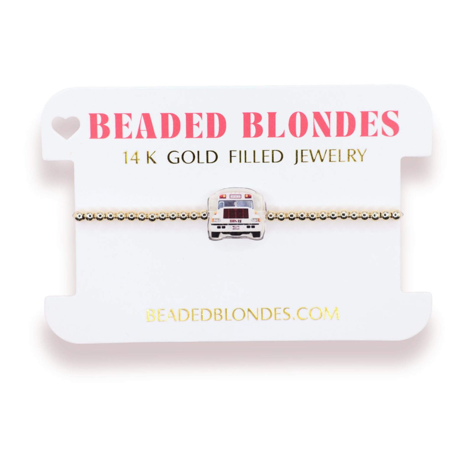 Bus 12 Bracelet on Gold