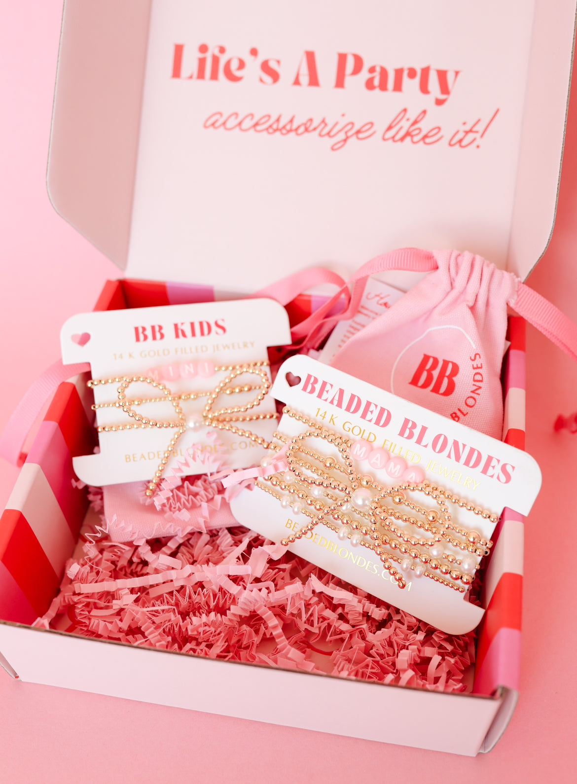 Custom Pink Pastel Letter Bracelet