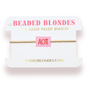 Alpha Omicron Pi Block Bracelet on Gold