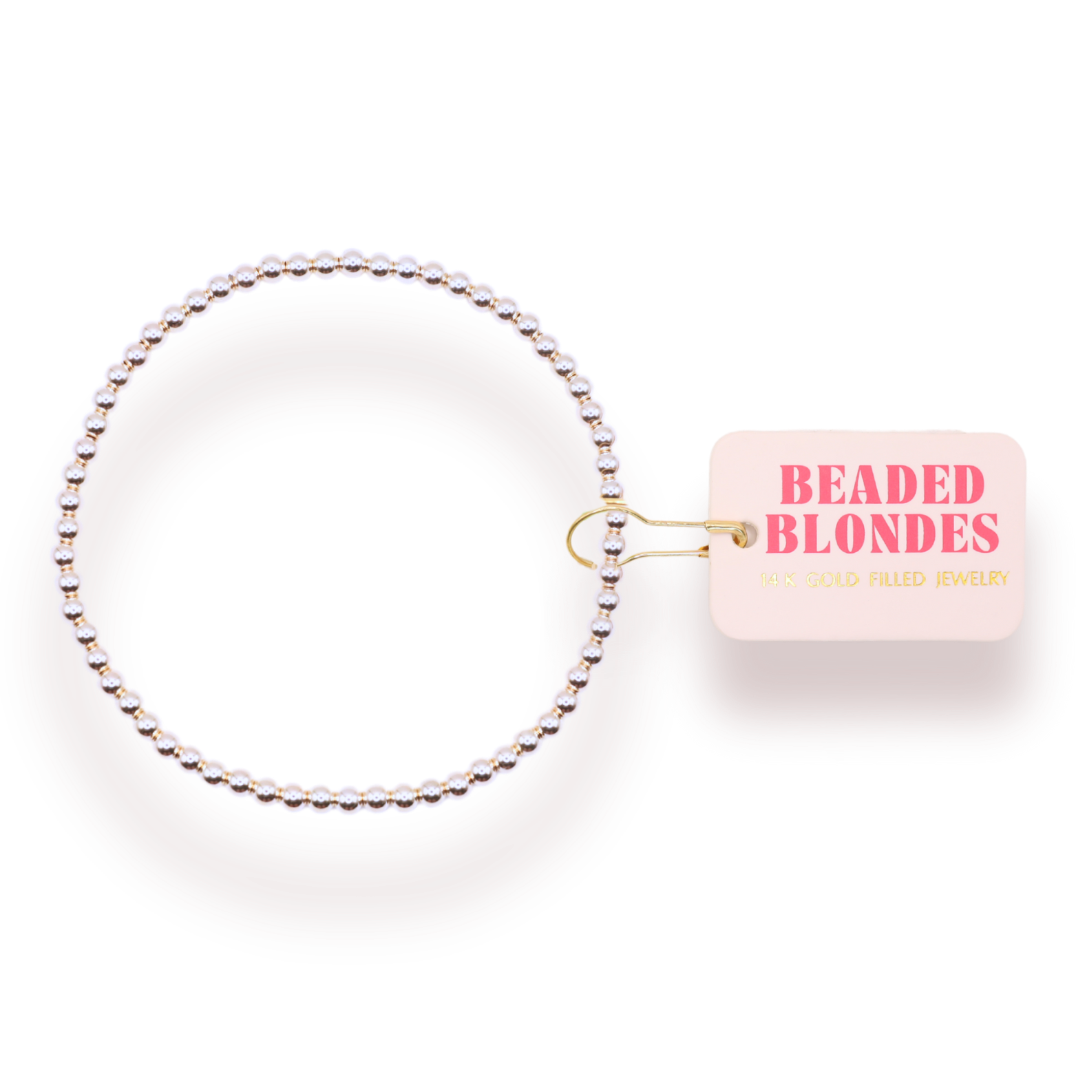 3MM Silver Beaded Bracelet