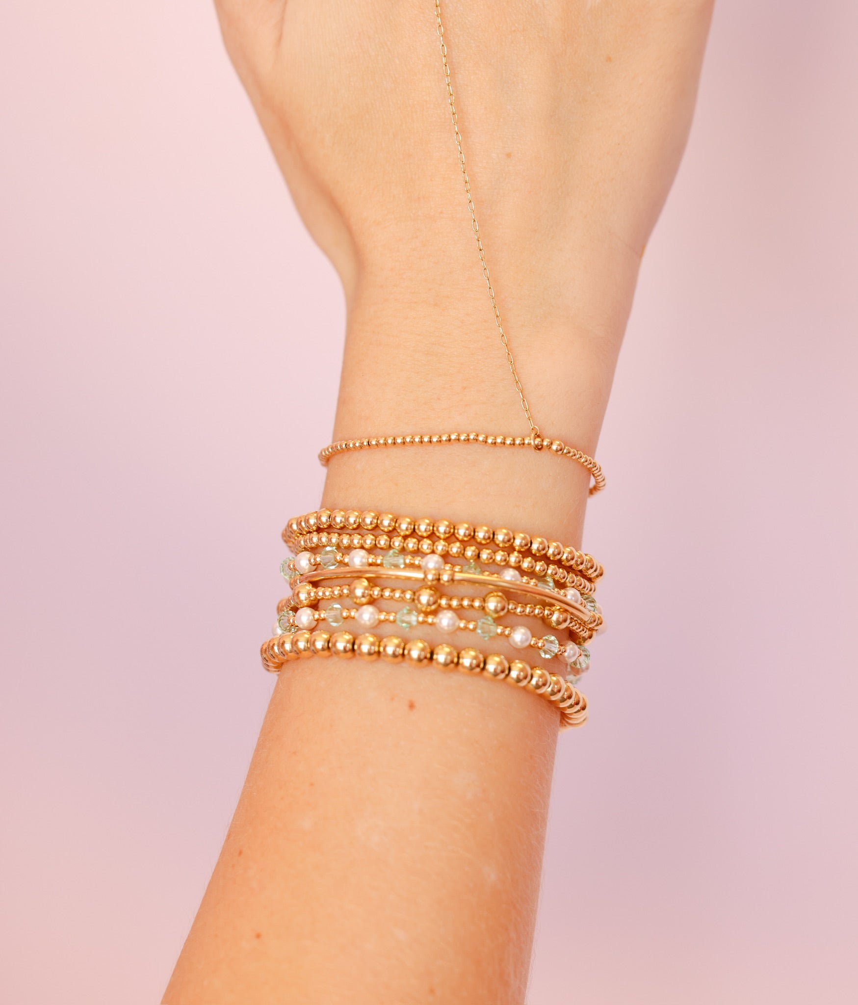 Green Pearl June Bracelet