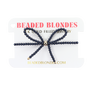 Navy Pearl Bow Bracelet