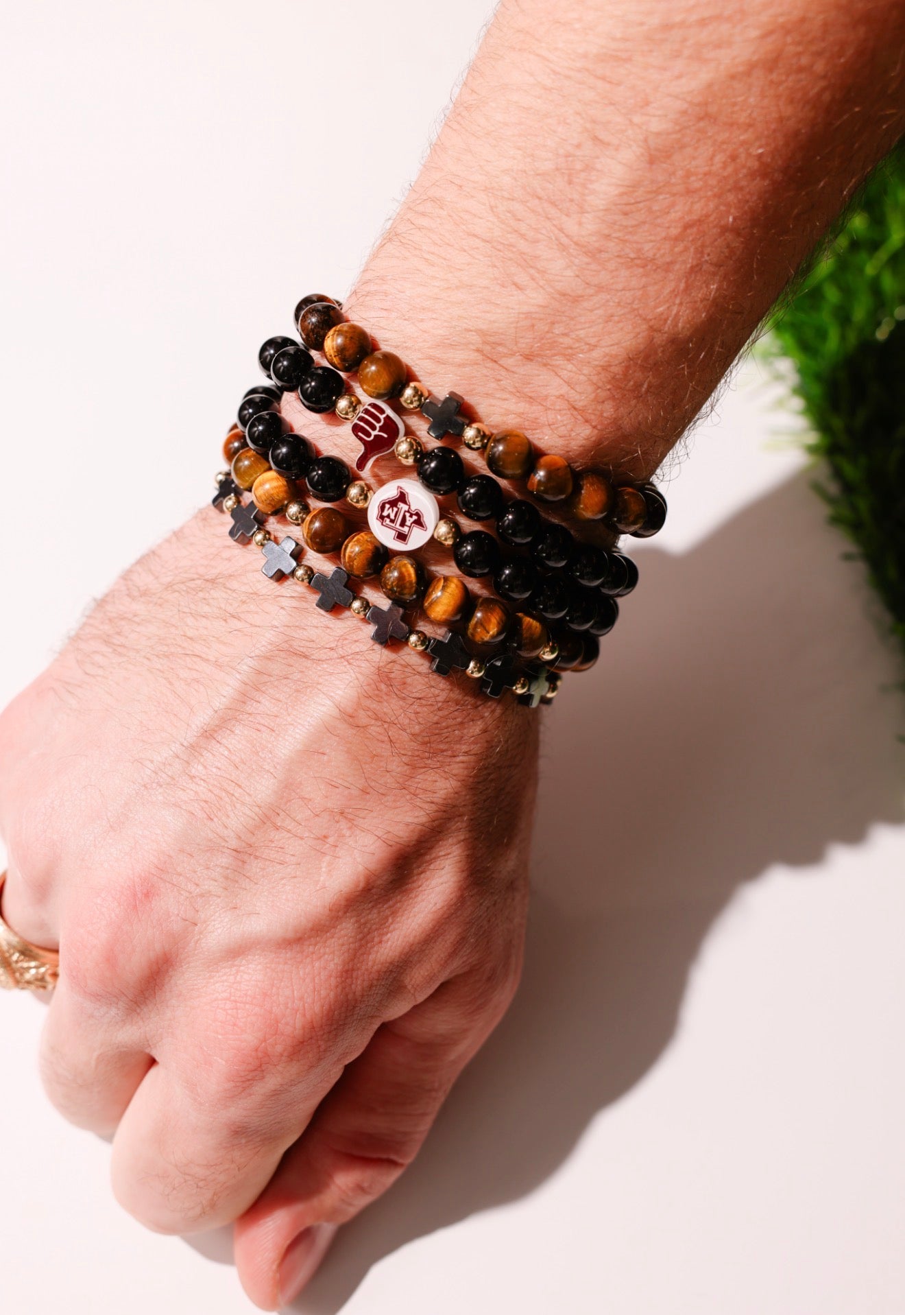 J. Mark: Tigers Eye Bracelet