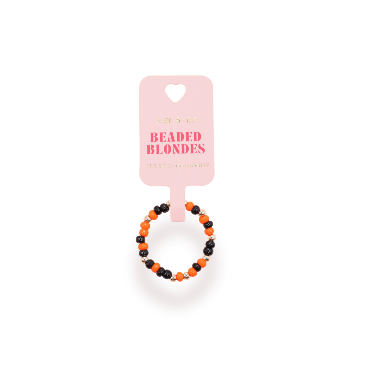 Orange & Black Sprinkle Ring