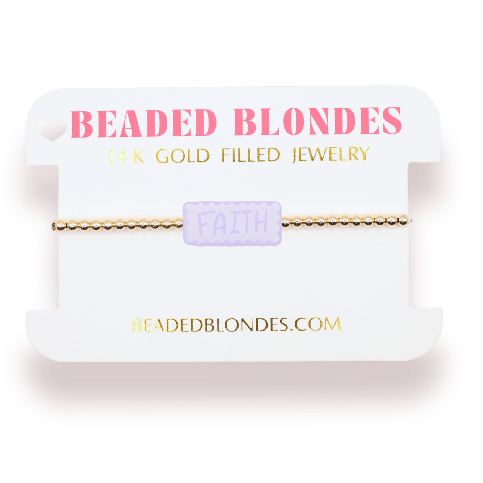 Faith Bracelet on Gold