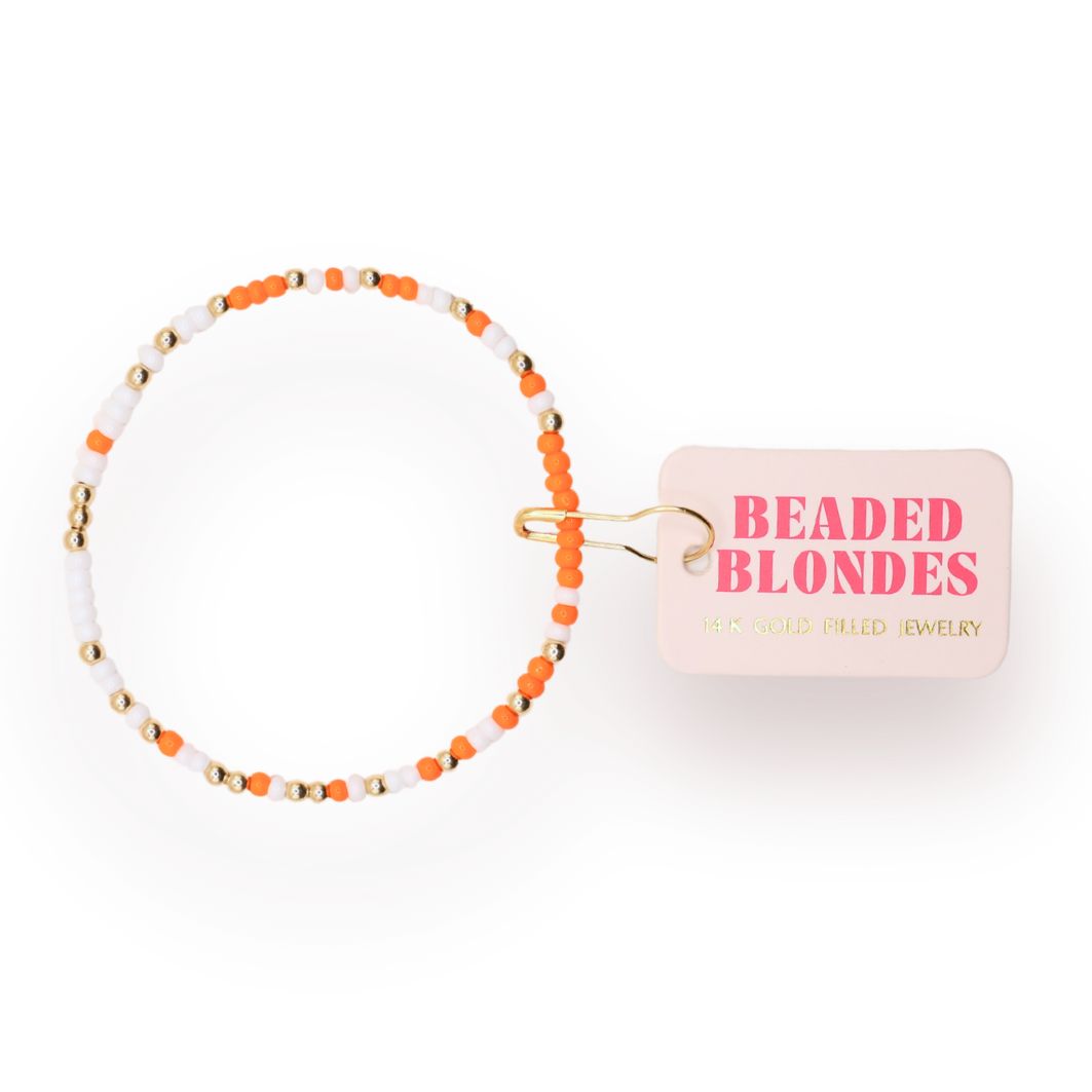 Bright Orange & White Game Day Sprinkle