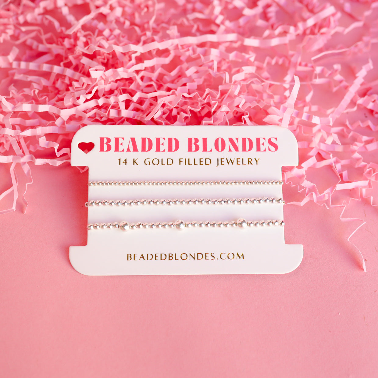 Dainty Everyday Bracelet Stack in Silver (Set of 3)