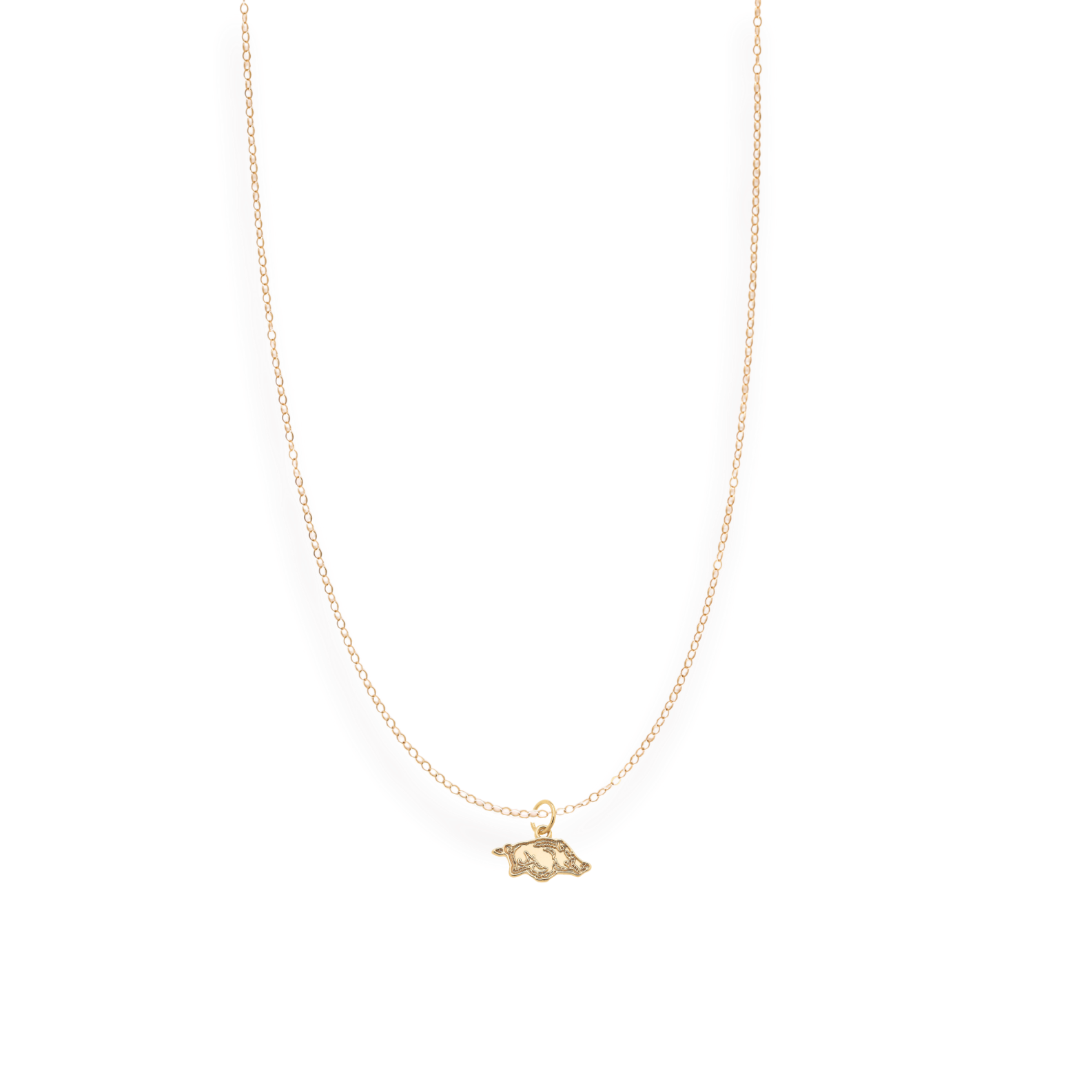 Arkansas Logo Charm Necklace