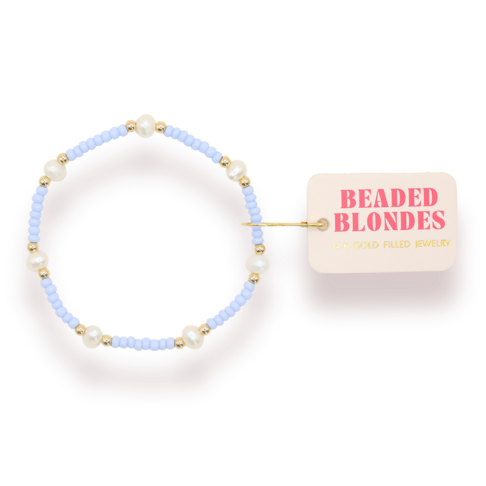 Pastel Periwinkle Pearl Bracelet