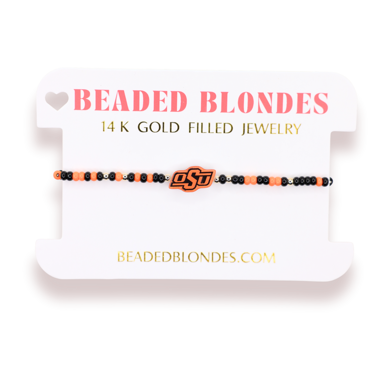 Oklahoma State University (OSU) Logo Bracelet on Color