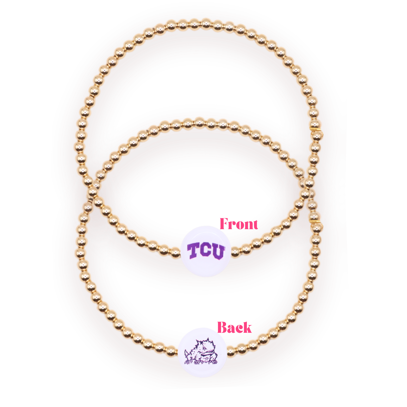 TCU/ Frogs Logo Bow Stack of 3