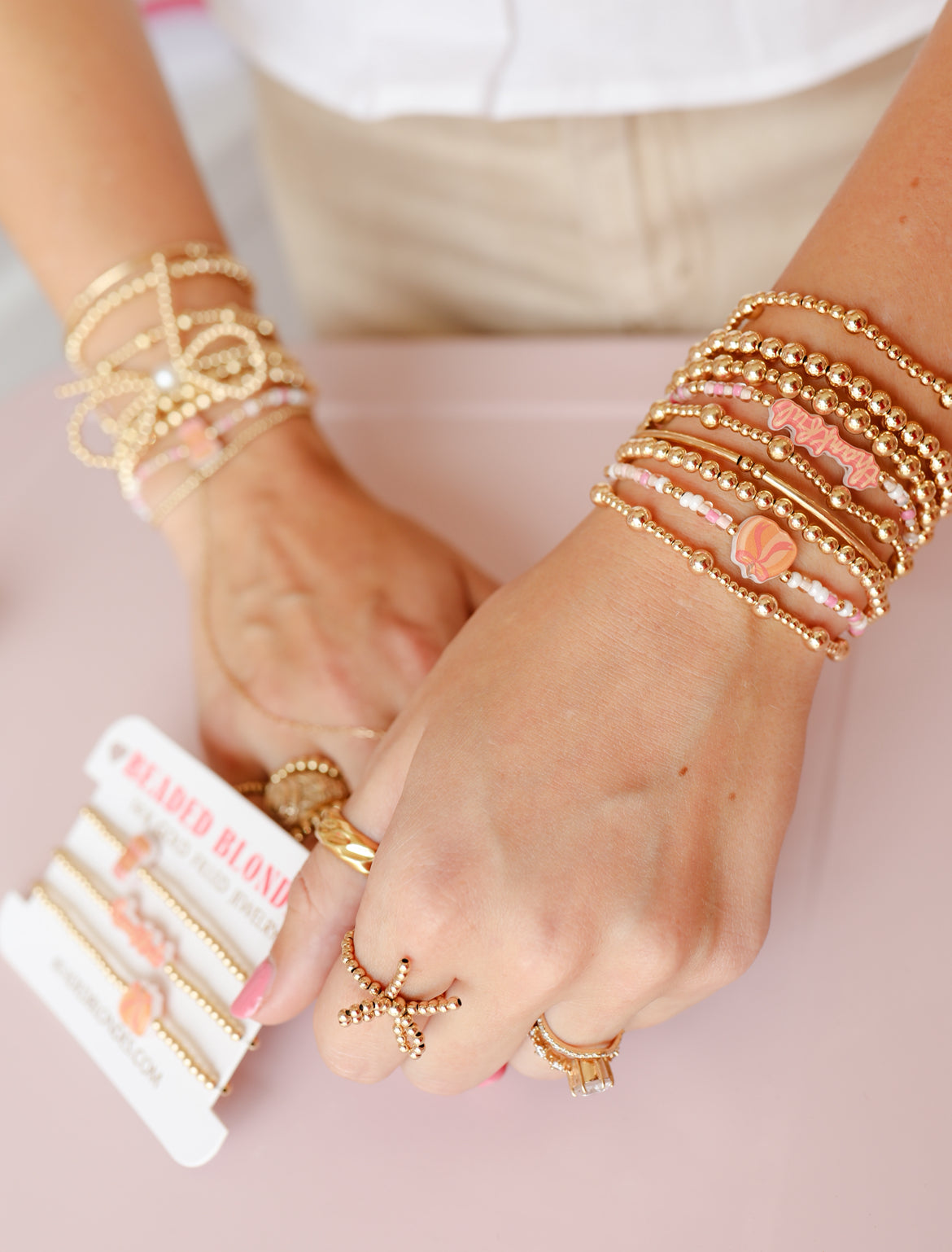 Pink Harvest Sprinkle Bracelet