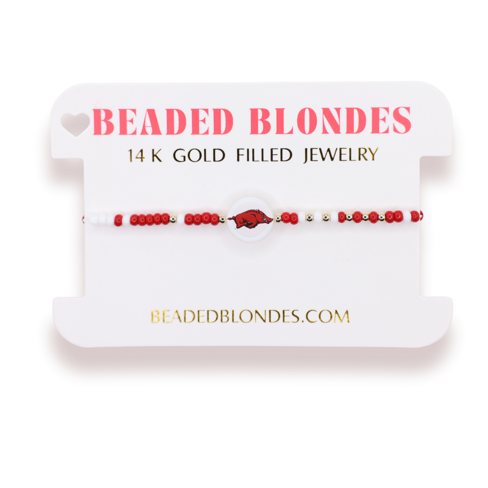 Arkansas Logo Flip Bracelet on Color